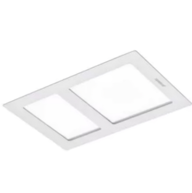 Martec Aspire 2 x 400w Halogen 3 in 1 Bathroom Heater & High Extraction Exhaust Fan with LED Tricolour Panel Light White MBHA800W