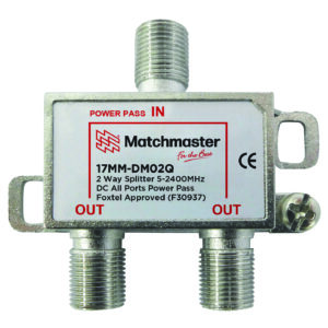 MATCHMASTER SPLITTER 2 WAY FOR TDT SYSTEMS : 17MM-DM02Q