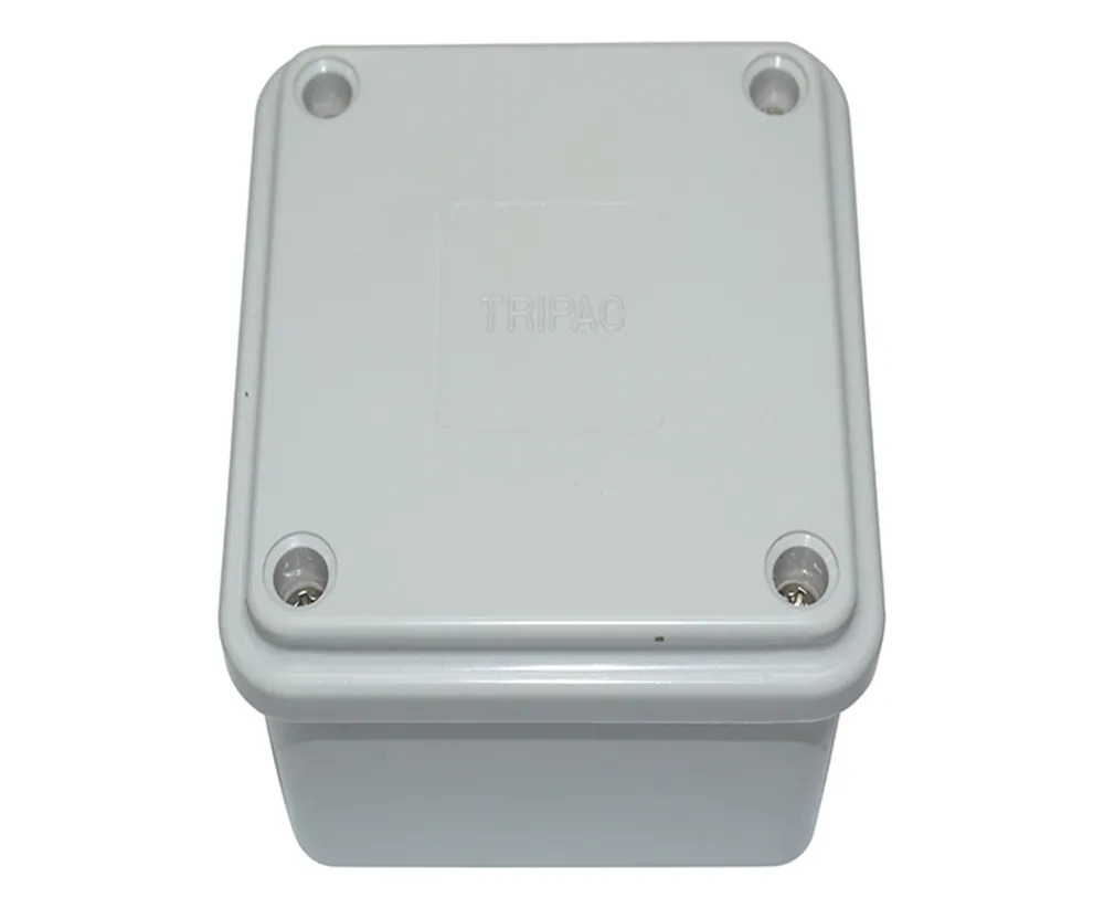 TRIPAC ADAPTABLE BOX PVC 100X100X75MM GREY (1/each) AB443