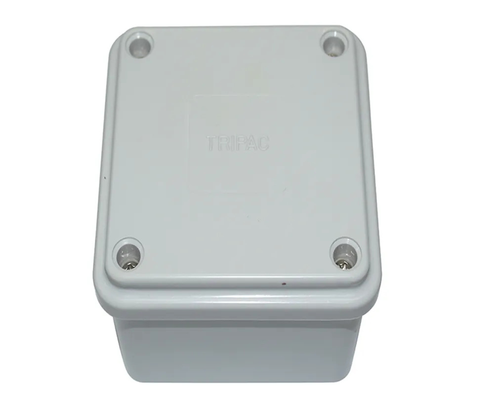 TRIPAC ADAPTABLE BOX PVC 150X150X75MM GREY (1/each) AB663