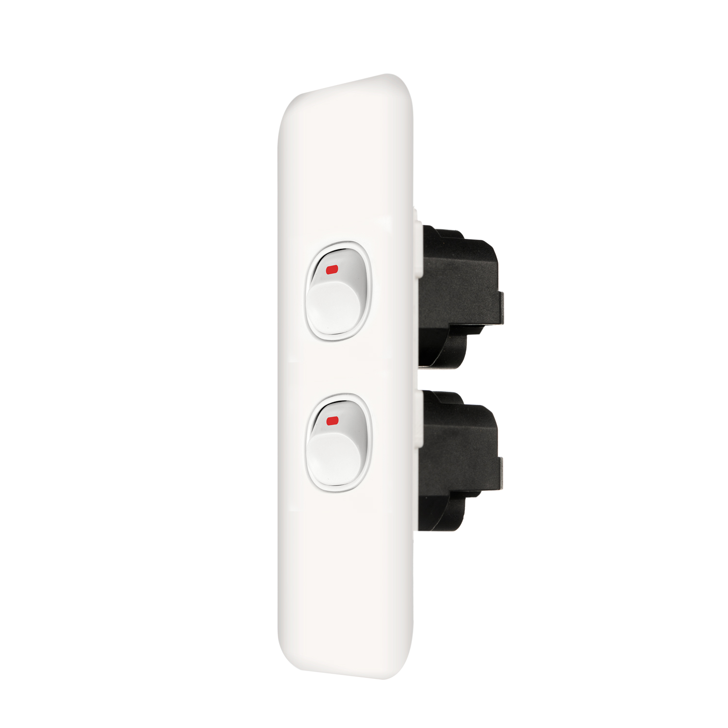 Transco Architrave Switch 2 Gang Wafer AS2W