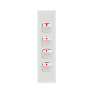 Transco Architrave Switch 4 Gang AS4