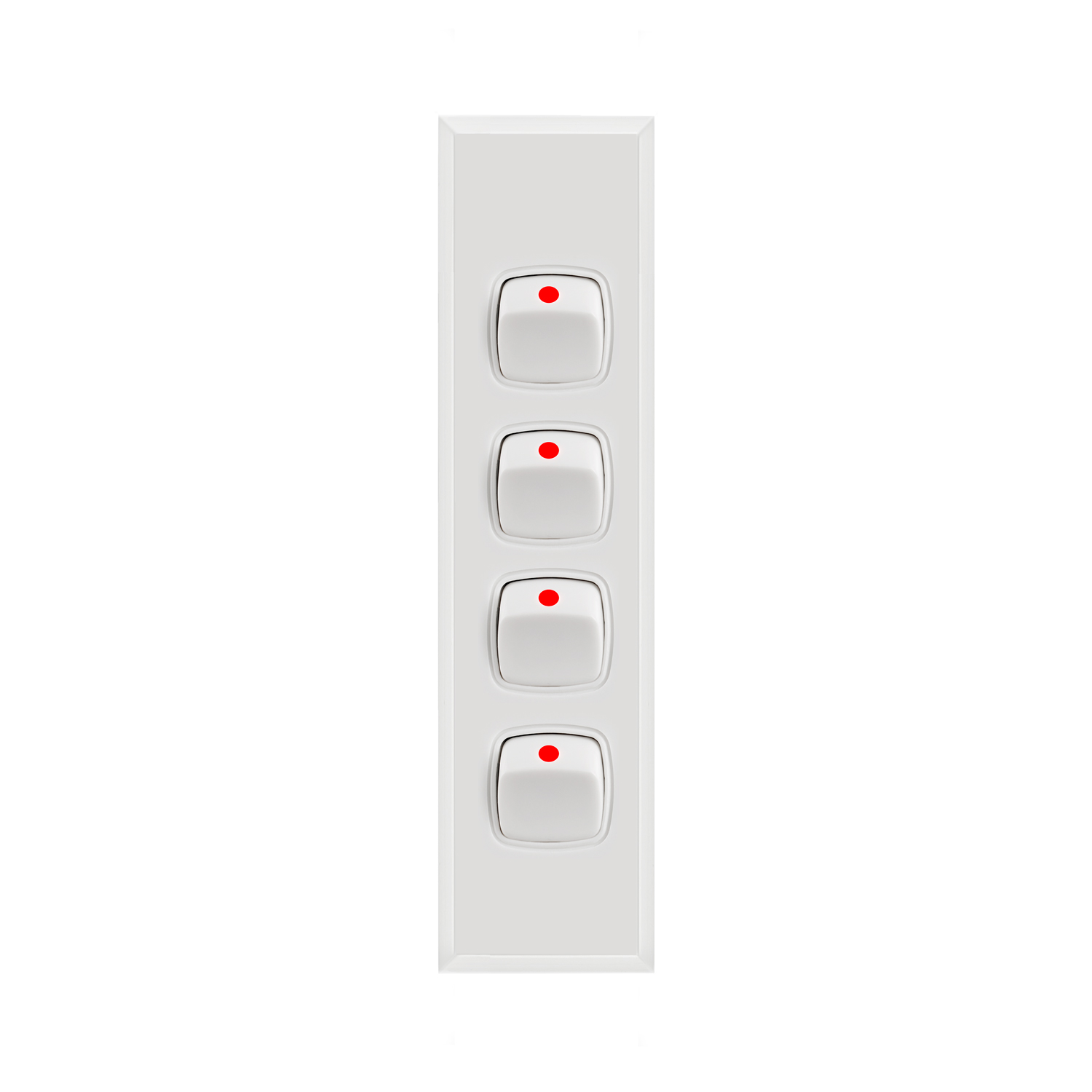 Transco Architrave Switch 4 Gang AS4