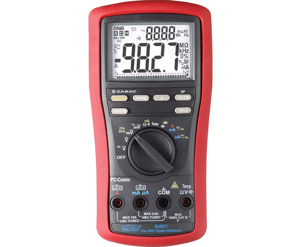 CABAC PROFESSIONAL TRUE RMS DIGITAL MULTIMETER (1/each) BM827