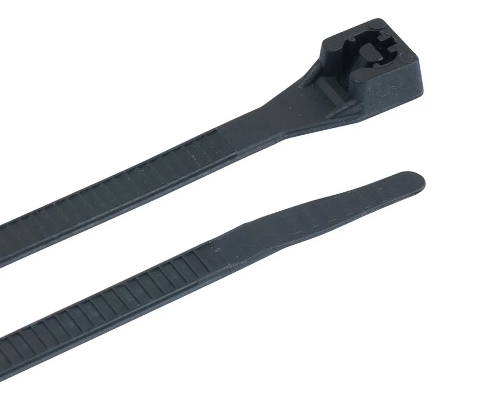 CABAC CABLE TIE 356 X 4.3MM DOUBLE LOCK BLACK