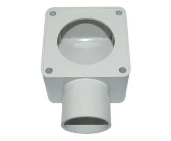 TRIPAC DRAW BOX SQUARE WITH HOLE 40MM GREY (10/each) DB40