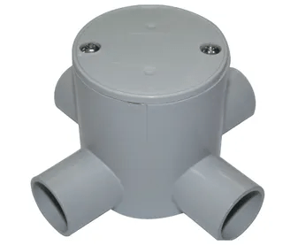 TRIPAC JUNCTION BOX DEEP 4 WAY ENTRY 20MM GREY (10/each) DJB4-20