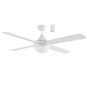 Martec Link 1220mm 4 Blade Remote Control Ceiling Fan & Light 2 x E27 White FSL1244WR