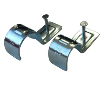 TRIPAC SADDLE HALF ZINC PLATED 5MM HOLE 25MM (100/each) HS25-5-P
