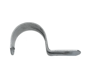 TRIPAC SADDLE HALF ZINC PLATED 5MM HOLE 20MM (100/each) HS20-5-P