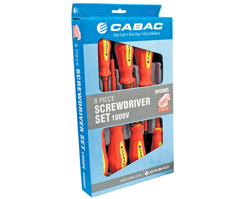CABAC Screw Driver Set 8Pce 1000V VDE (1/each) HVSDK5