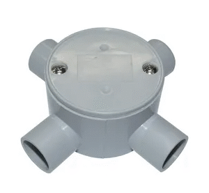 TRIPAC JUNCTION BOX SHALLOW 4 WAY ENTRY 20MM (10/each) JB4-20
