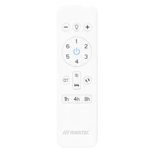 Martec Avoca DC 1220mm 3 ABS Blade WIFI & Remote Control Ceiling Fan with Variable Dim 20w CCT LED Light Matt Black MADC1233MMR