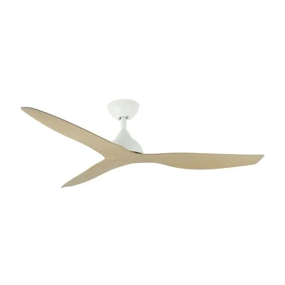 Martec MADC123WOR Avoca DC 1220mm 3 ABS Blade WIFI & Remote Control Ceiling Fan Only Matt White/Oak
