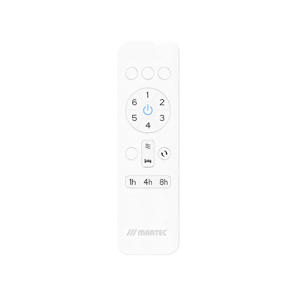 Martec Avoca DC 1220mm 3 ABS Blade WIFI & Remote Control Ceiling Fan Only Matt White MADC123WWR