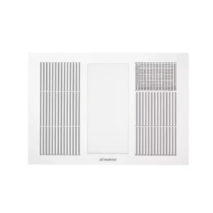 Martec Vapour 2000w Fan Forced Heat 3 in 1 Bathroom Heater Exhaust Fan with 20w Tricolour Light White MBHV2000W