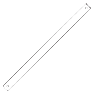 Martec Downrod AC Ceiling Fan 1800mm Inc Wiring Loom Brushed Aluminium MDRA72B