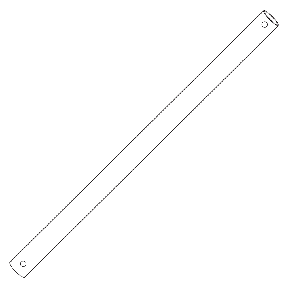 Martec Downrod AC Ceiling Fan 1800mm Inc Wiring Loom White MDRA72W