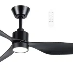 Martec Genoa DC 1270mm 3 ABS Blade WIFI & Remote Control Ceiling Fan with Variable Dim 16w CCT LED Light Matt Black MGDC1333M