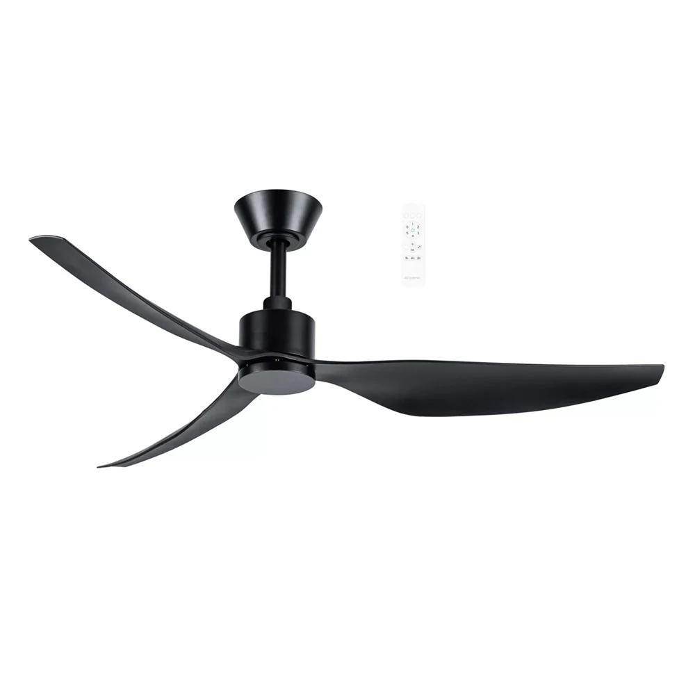 Martec Genoa DC 1270mm 3 ABS Blade WIFI & Remote Control Ceiling Fan Only Matt Black MGDC133M