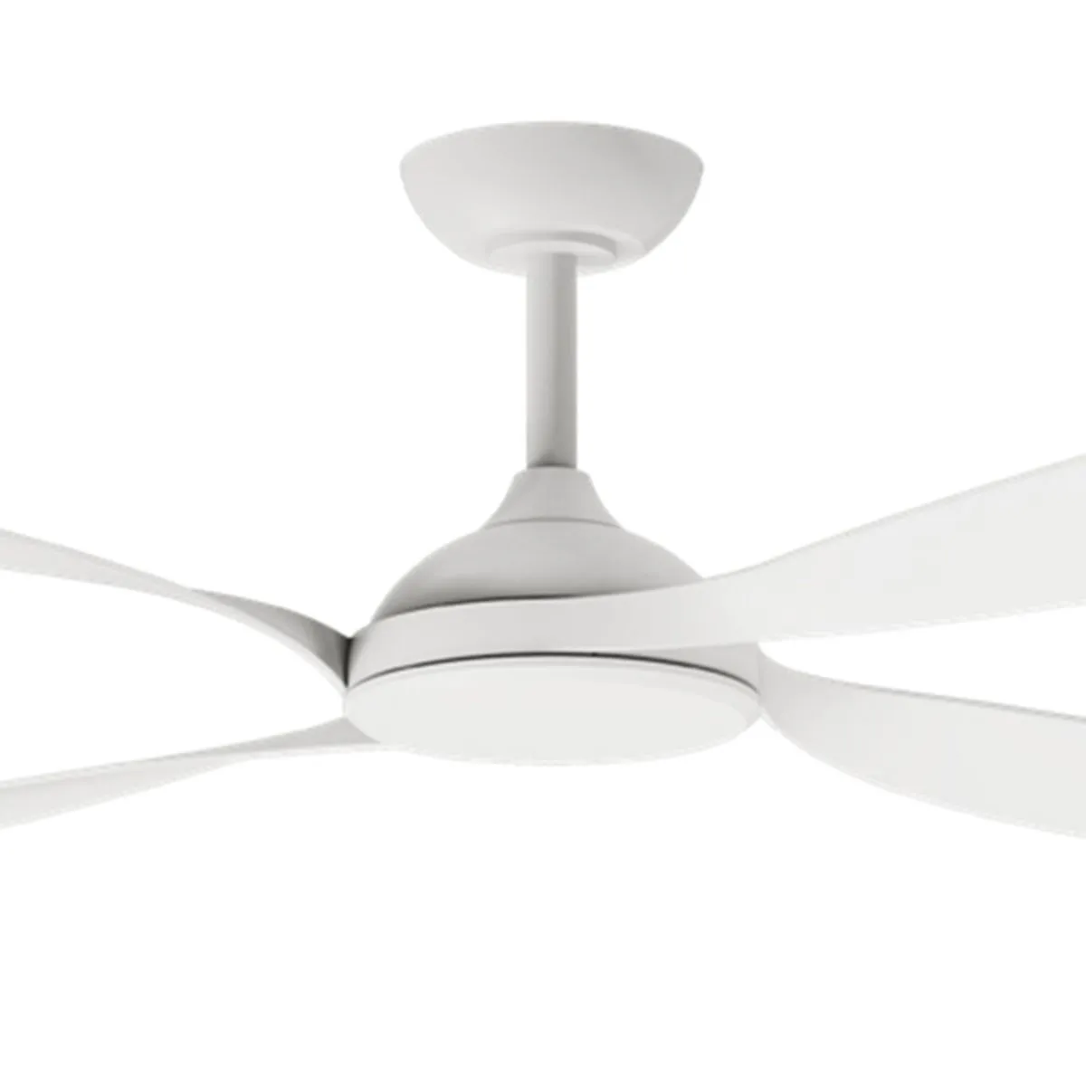 Martec Hampton DC 1320mm 4 ABS Blade WIFI & Remote Control Ceiling Fan with Variable Dim 18w CCT LED Light Matt White MHDC1343W