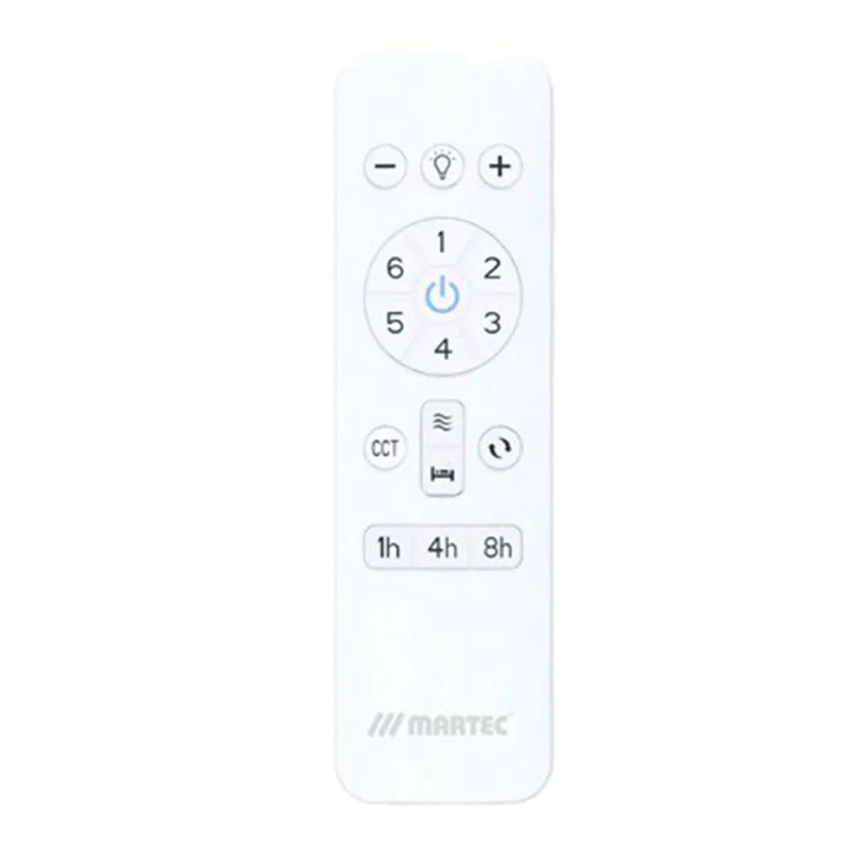 Martec Hampton DC 1320mm 4 ABS Blade WIFI & Remote Control Ceiling Fan with Variable Dim 18w CCT LED Light Matt White MHDC1343W