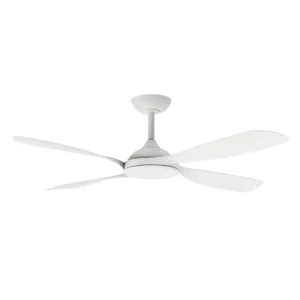 Martec Hampton DC 1320mm 4 ABS Blade WIFI & Remote Control Ceiling Fan with Variable Dim 18w CCT LED Light Matt White MHDC1343W