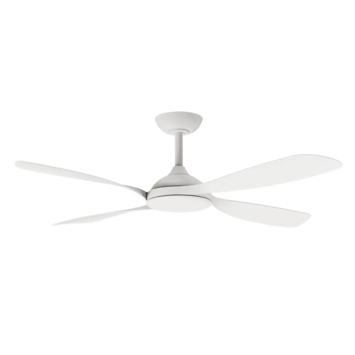 Martec Hampton DC 1320mm 4 ABS Blade WIFI & Remote Control Ceiling Fan with Variable Dim 18w CCT LED Light Matt White MHDC1343W
