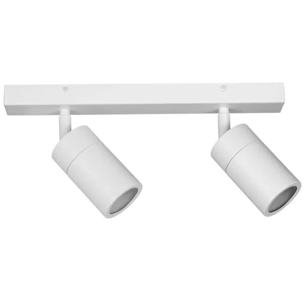 Martec Crest 316 Stainless Steel 2LT GU10 Spot Light IP65 White MLCS3W