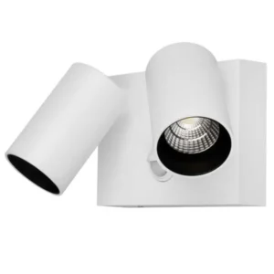 Martec Capri LED Double Spot 2 x 9W Tricolour IP65 Exterior White MLXC3452W