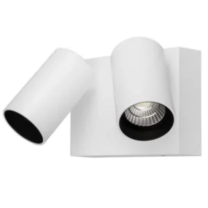 Martec Capri LED Double Spot 2 x 9W Tricolour IP65 with PIR Sensor Exterior White MLXC3452WS