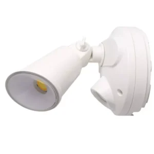 Martec Defender Single Spot LED Outdoor Flood Light 10w Tricolour White MLXD3451W