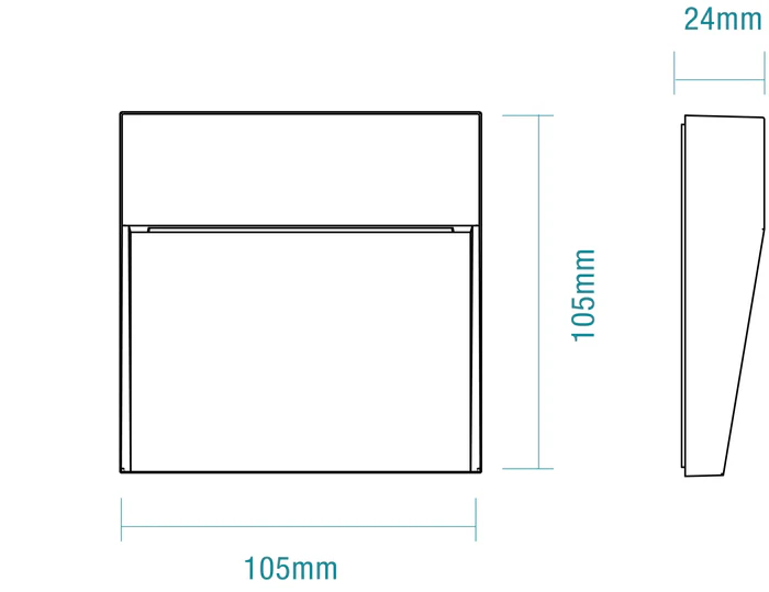 Martec Regis 4W LED Tricolour Surface Mount Step Light White MLXR3454W