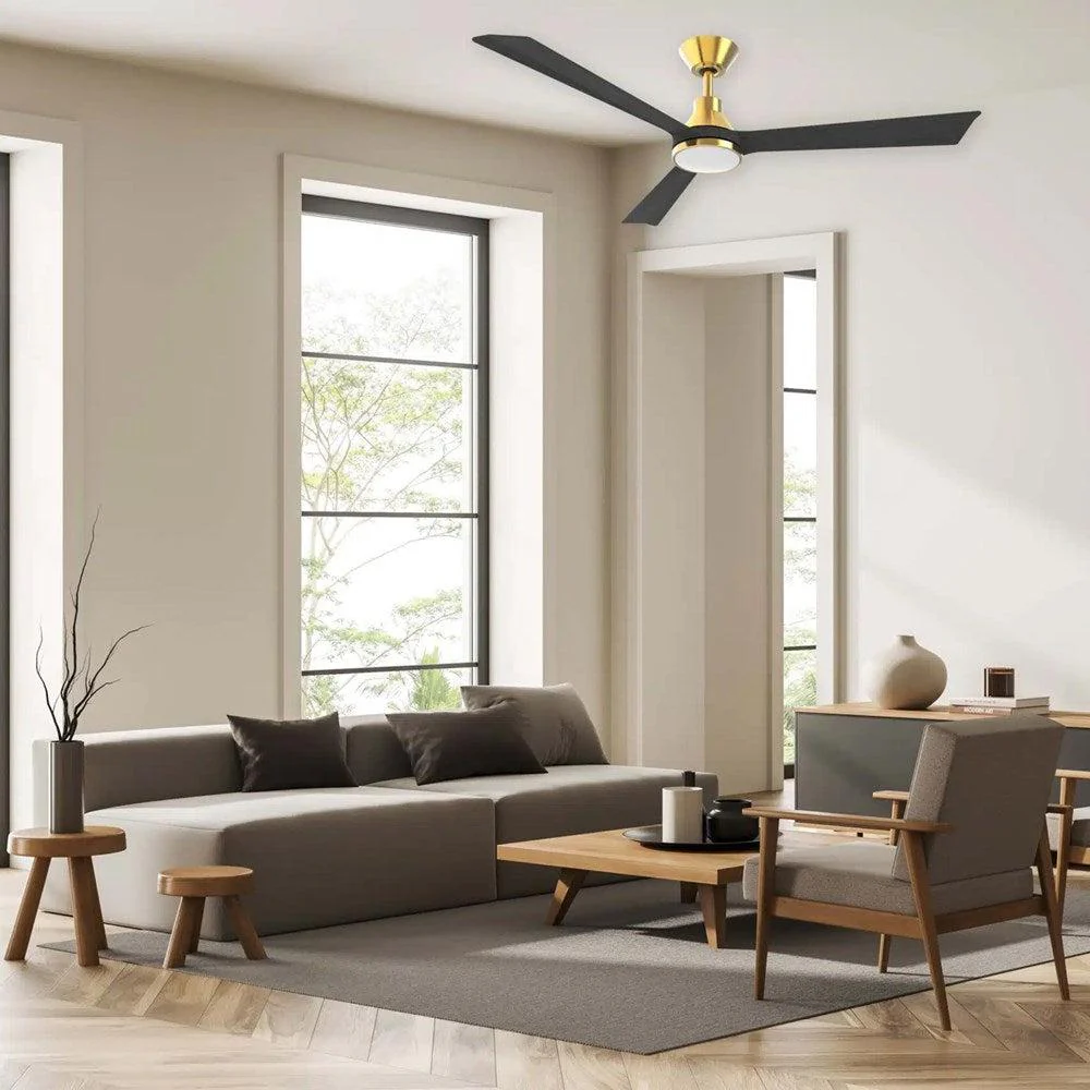 Martec Riviera DC 1320mm 3 ABS Blade WIFI & Remote Control Ceiling Fan with Variable Dim 15w CCT LED Light Antique Bronze/Charcoal MRDC1333ACH