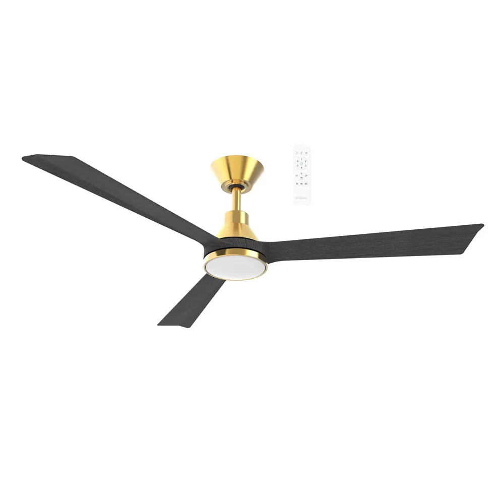 Martec Riviera DC 1320mm 3 ABS Blade WIFI & Remote Control Ceiling Fan with Variable Dim 15w CCT LED Light Antique Bronze/Charcoal MRDC1333ACH