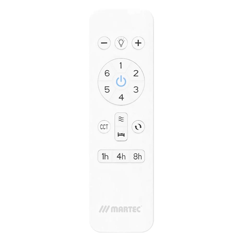 Martec Scorpion DC 1320mm 3 ABS Blade WIFI & Remote Control Ceiling Fan with Variable Dim 20w CCT LED Light Matt White MSDC1333W