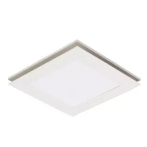 Martec Flow Square 250mm Exhaust Fan & 12w Tricolour LED Light White MXFLFS25W