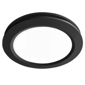 Martec Saturn Round 250mm Exhaust Fan Matt Black with 17w Tricolour LED Light MXFSLR25M