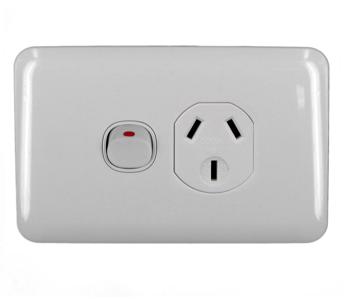 Transco Power Point Single Double Pole 10a Wafer P1DW