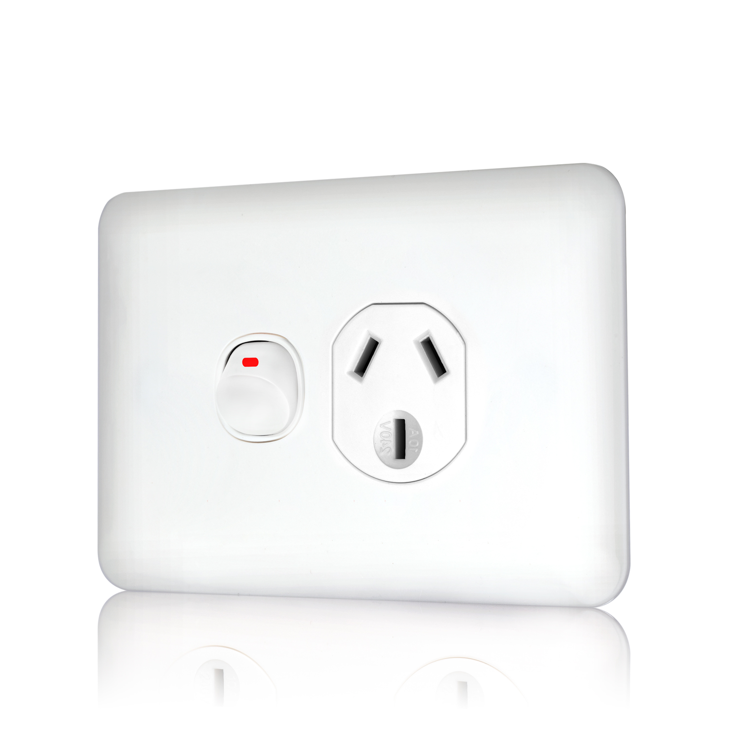 Transco Power Point Single 10a Slim Wafer P1W