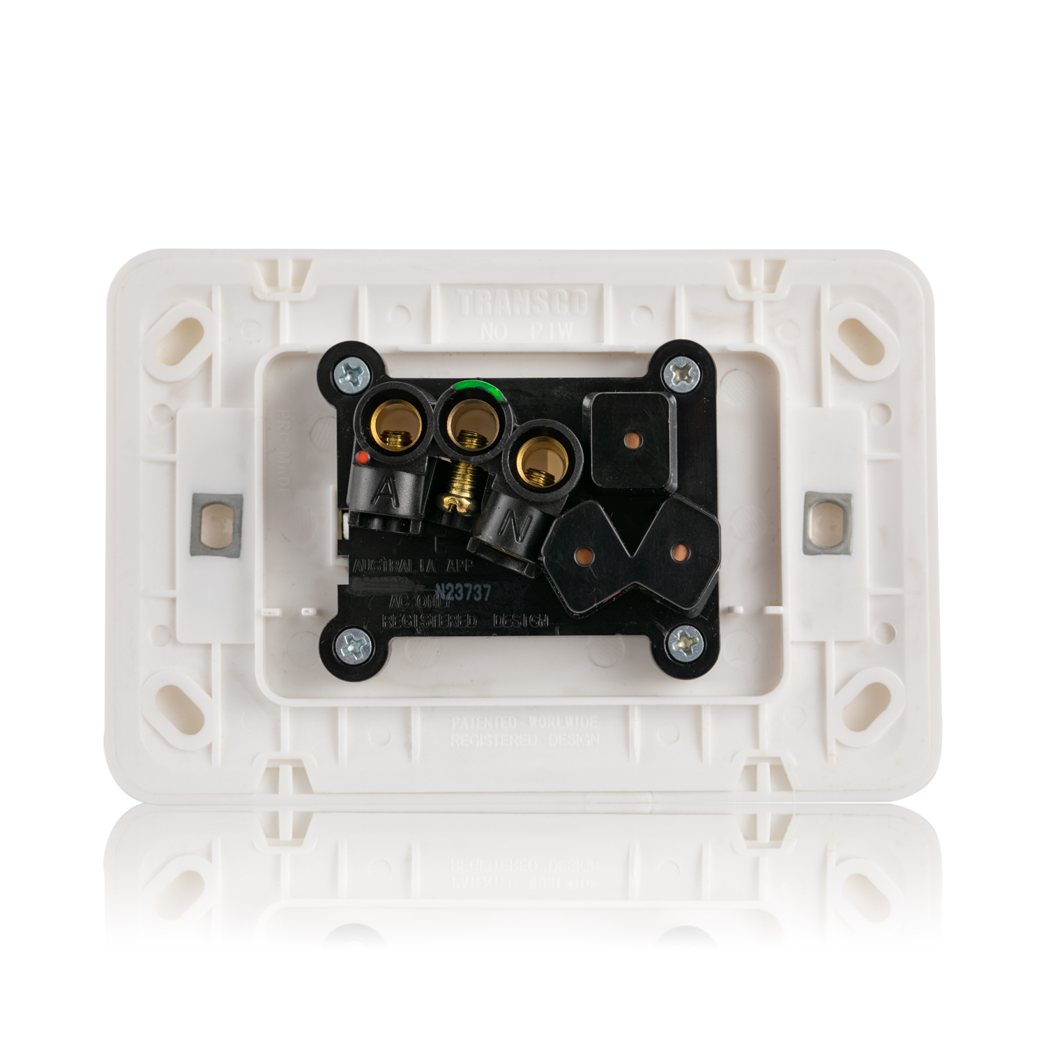 Transco Power Point Single 10a Slim Wafer P1W