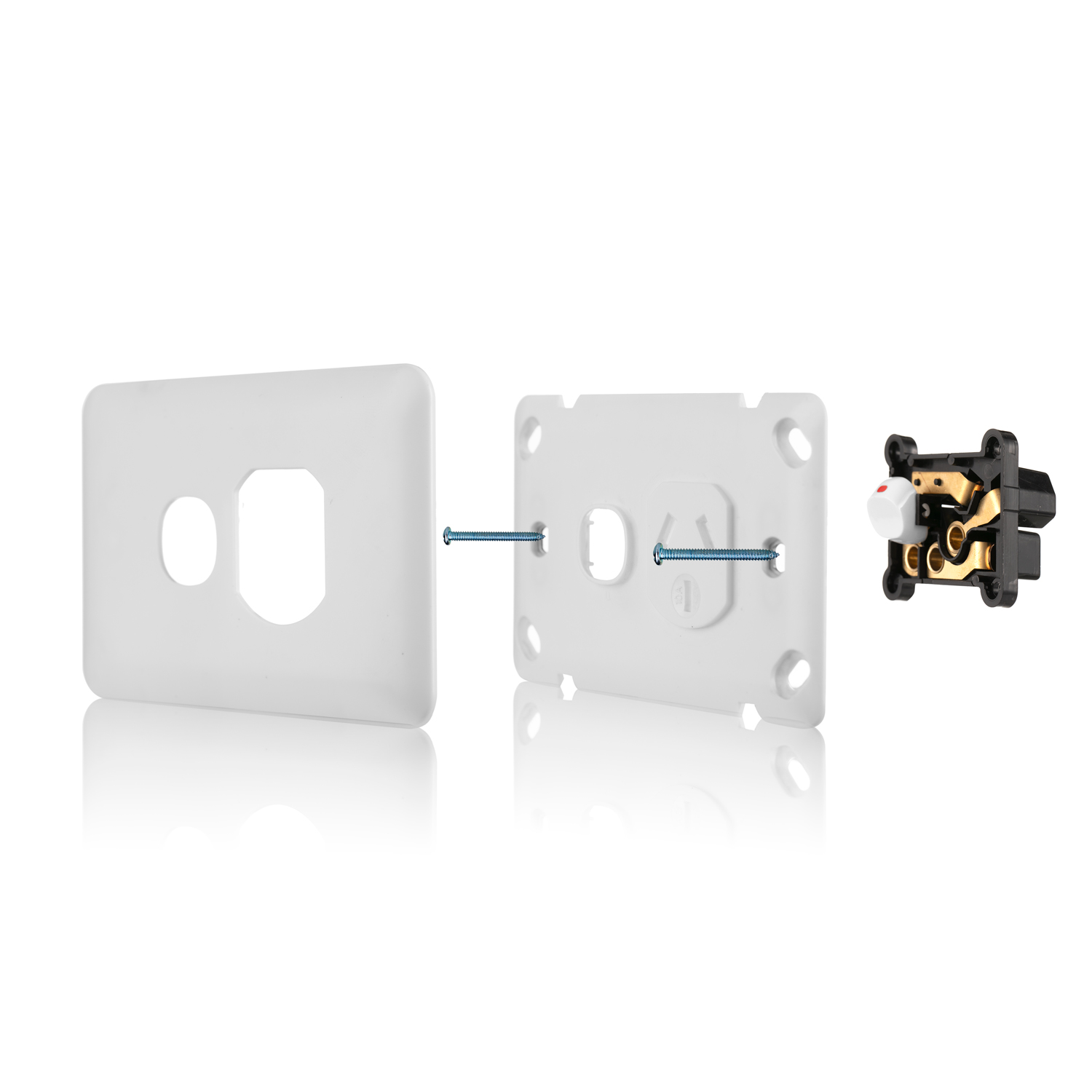 Transco Power Point Single 10a Slim Wafer P1W