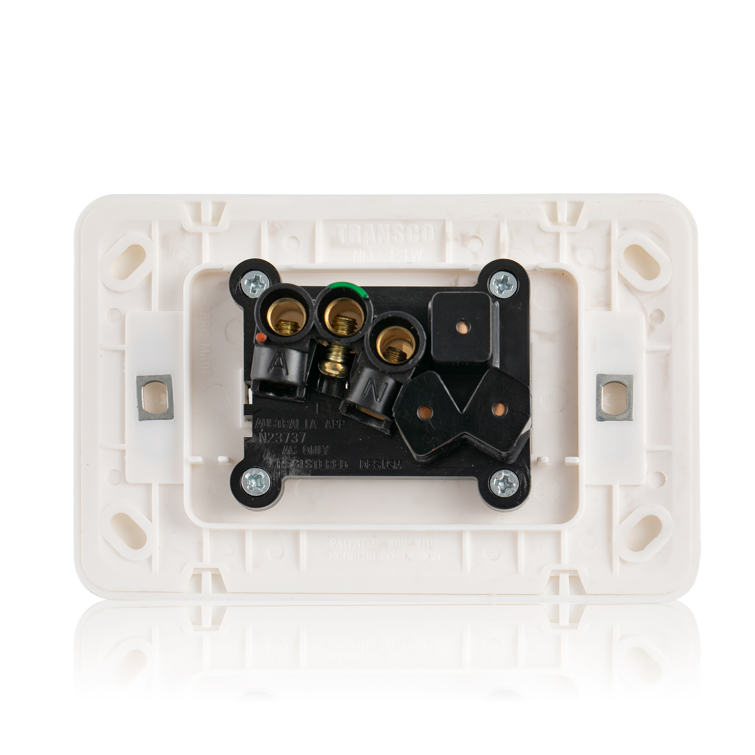 Transco Power Point Single 15a Slim Wafer P1W15
