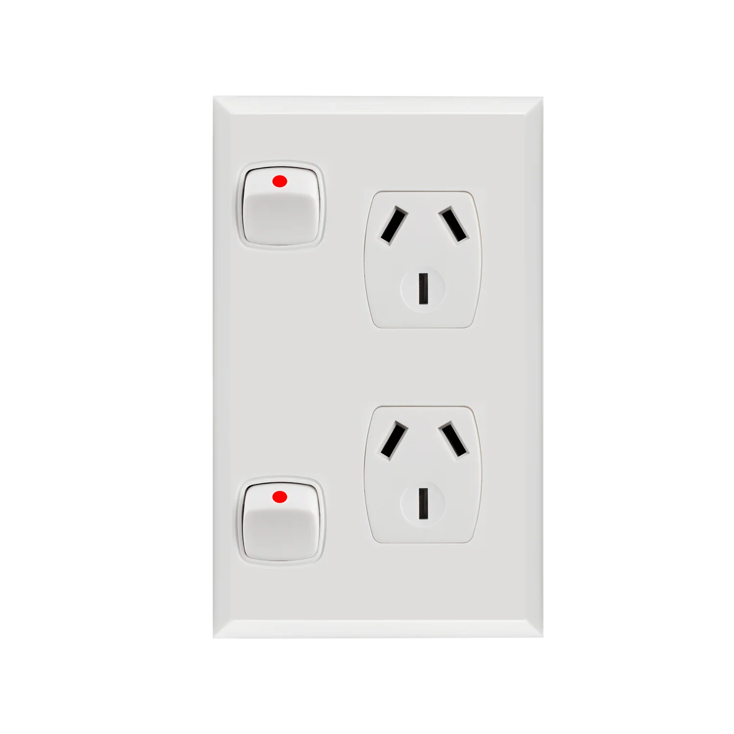 Transco Single Power Point Vertical with Extra Switch P1XV