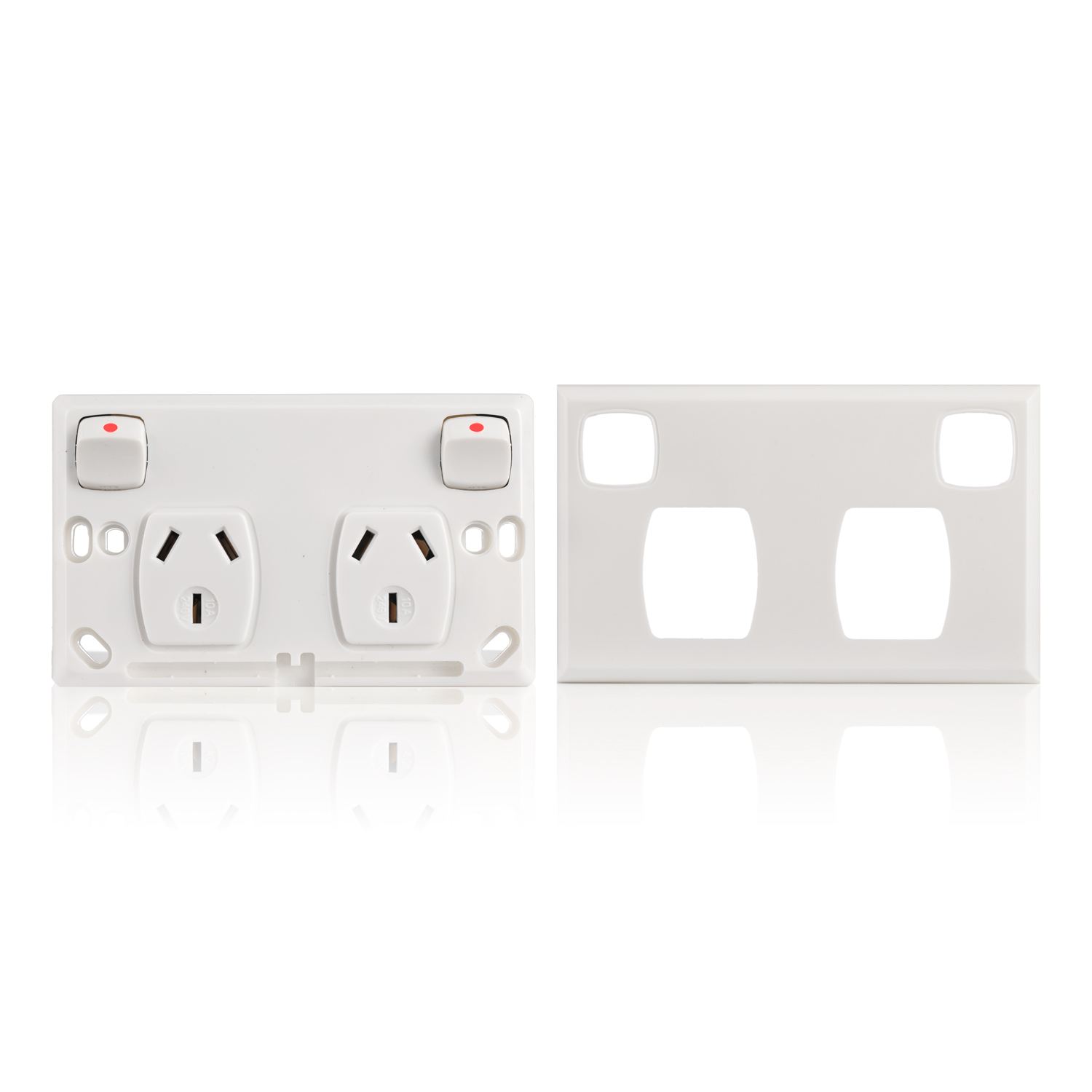 Transco Power Point Double 10a Powerclip P2