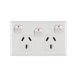Transco Power Point Double Extra Switch Powerclip P2X