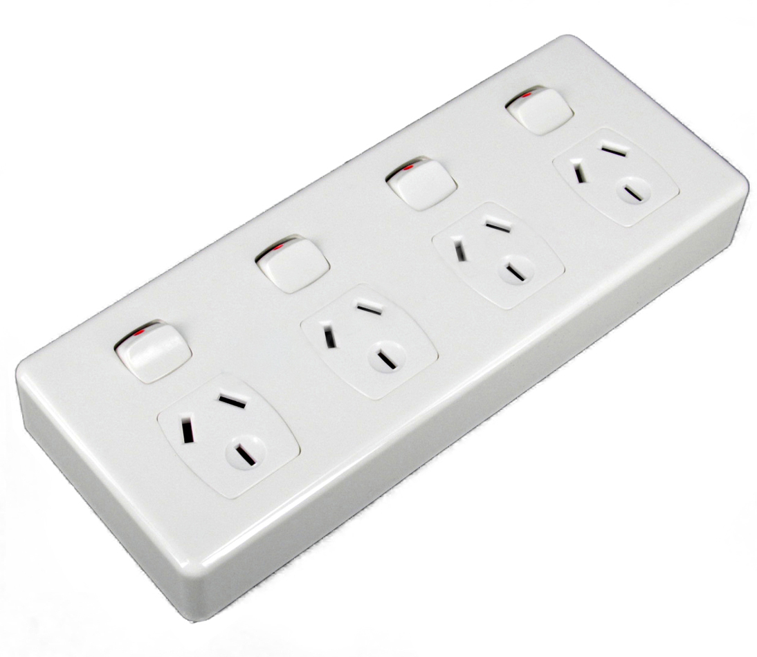 Transco Power Point Quad 10a Double Pole P4D