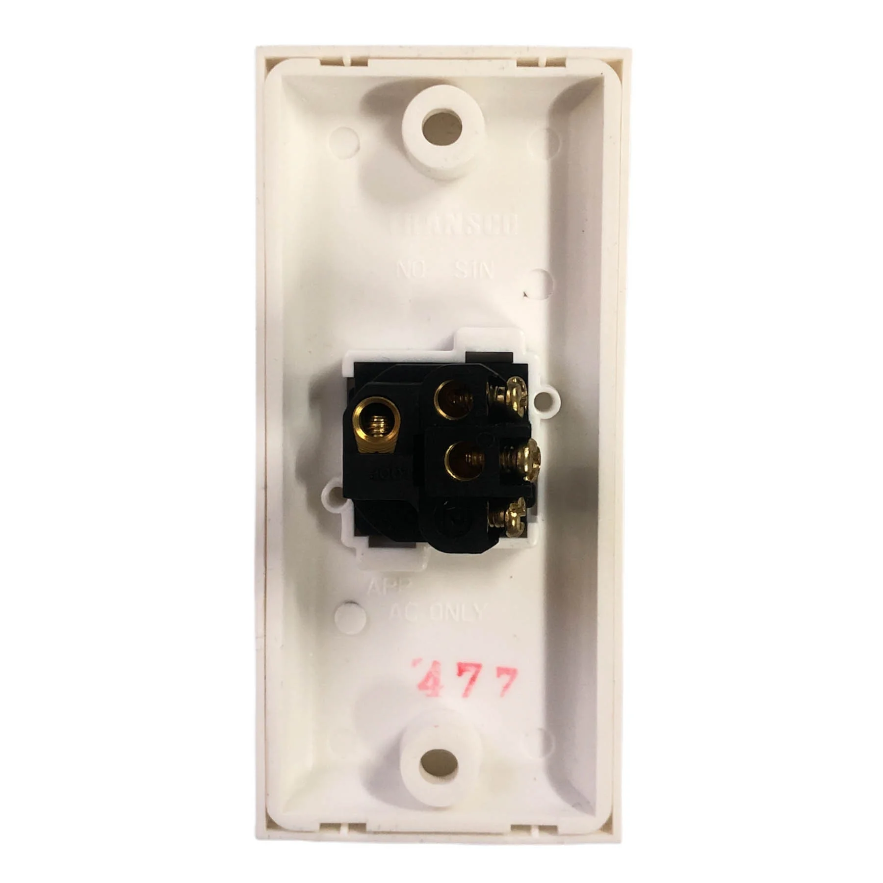 Transco Switch 1 Gang 10a Narrow S1N