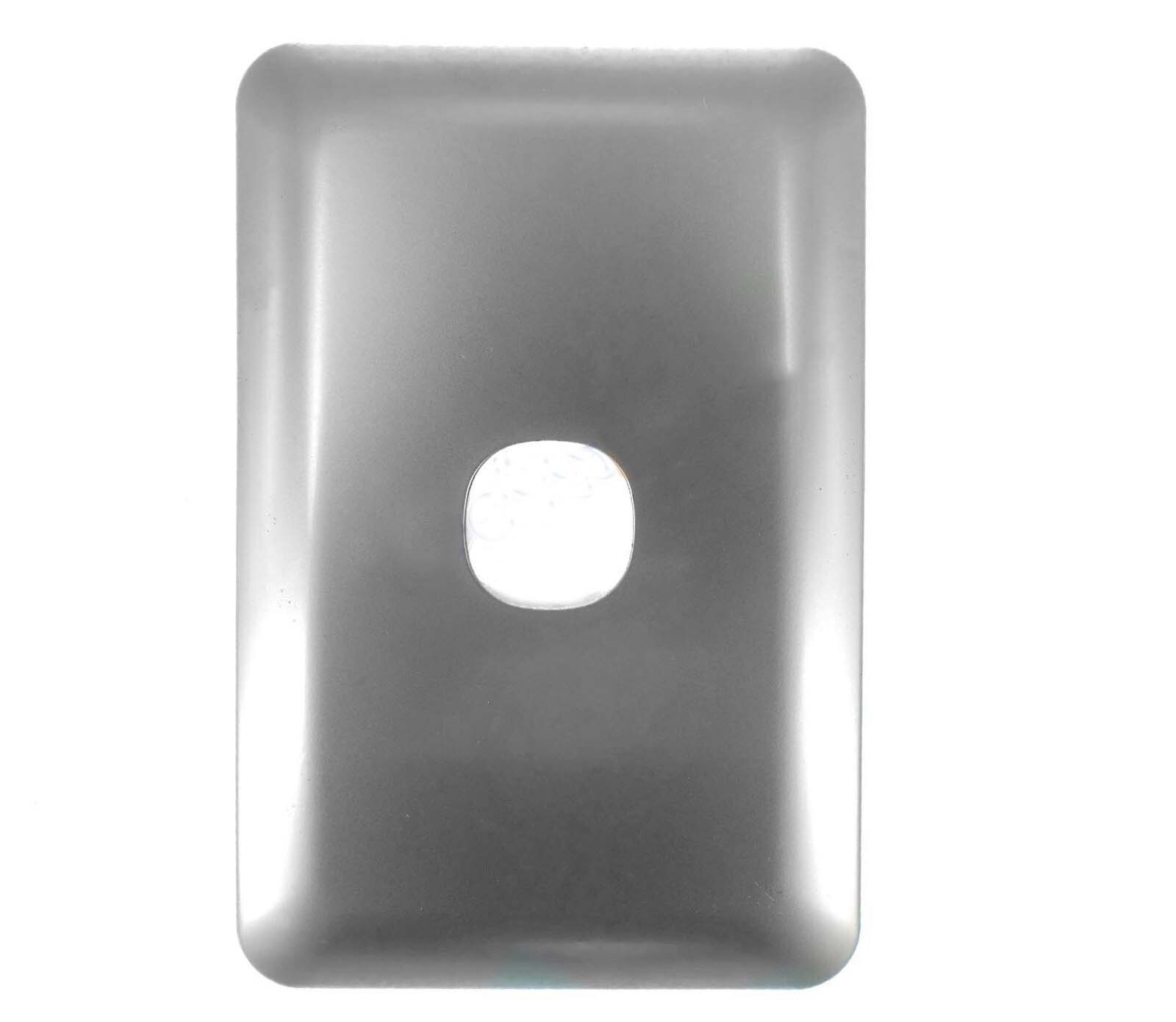 Transco Switch 1 Gang Elite Silver Cover S1WC/SC