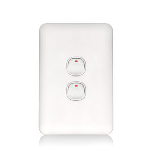 Transco Switch 2 Gang 10a Slim Wafer S2W